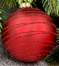 Шар елочный Christmasdeluxe красный, 7см