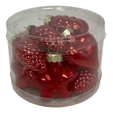 Набор елочных украшений Christmasdeluxe Алые паруса 4см, 12шт