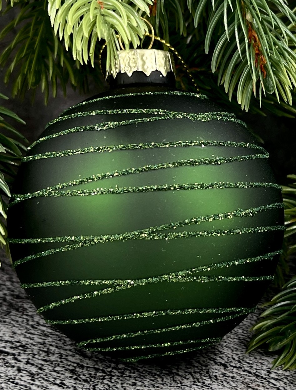 Шар елочный Christmasdeluxe зеленый, 7см