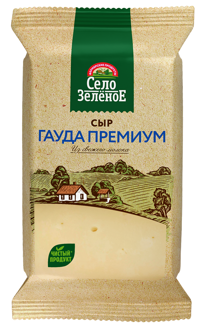 Сыр Село Зеленое Гауда 40%, 180г