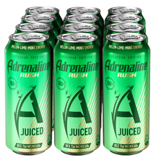 Энергетический напиток Adrenaline Rush Juiced Дыня, лайм и мята, 449мл x 12 шт