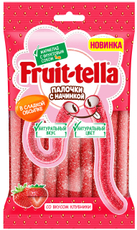 Мармелад Fruittella Палочки клубника, 85г
