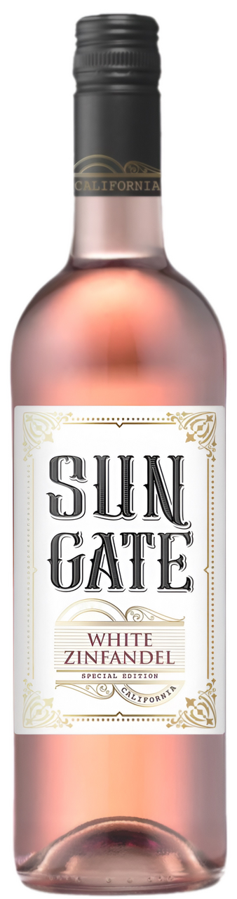 Вино Sun Gate Уайт Зинфандель розовое полусладкое, 0.75л