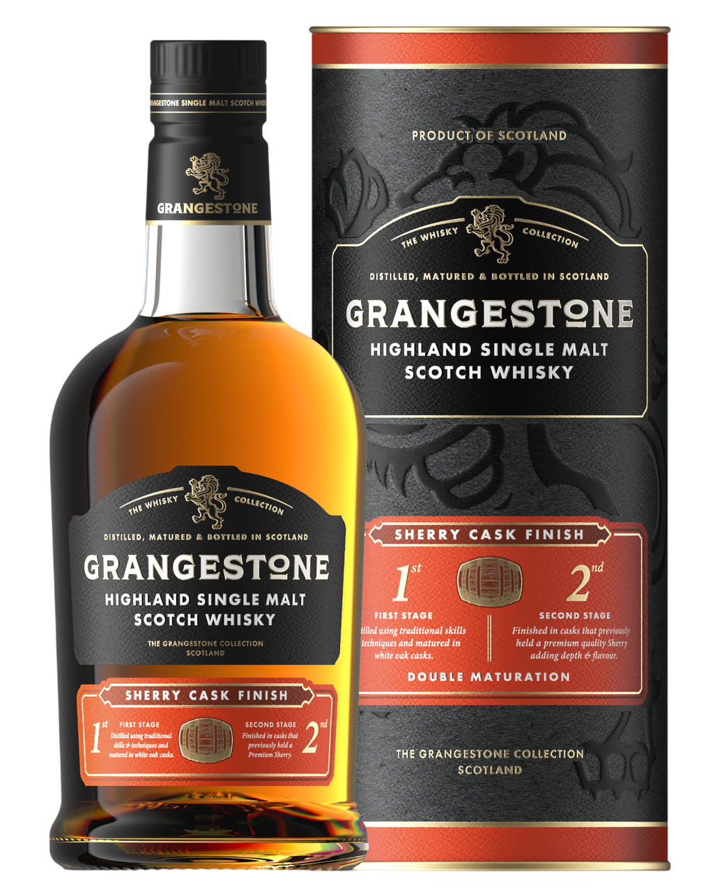 Виски Grangestone Sherry Cask Finish односолодовый в подарочной упаковке, 0.7л