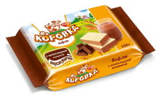 Вафли Рот Фронт Коровка шоколадная начинка, 150г