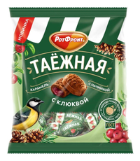 Карамель Рот Фронт таежная с клюквой, 150г