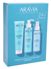 Набор подарочный Aravia Laboratories Hydration Гель 150мл, мист 100мл и маска 100мл