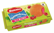 Вафли Яшкино Голландские малина, 165г