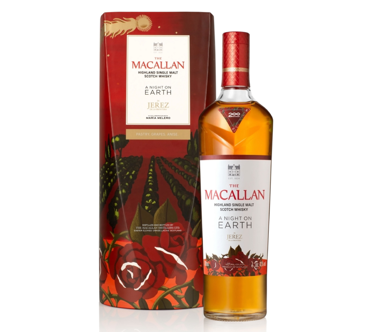 Виски Macallan A night on Earth Jerez de la Frontera в подарочной упаковке, 0.7л