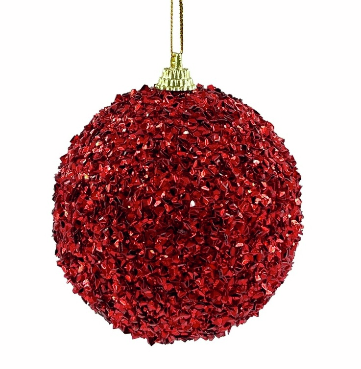 Шар елочный Christmasdeluxe красный, 20см