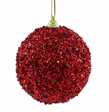 Шар елочный Christmasdeluxe красный, 20см