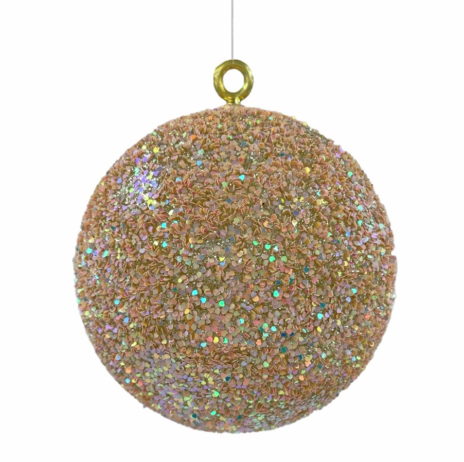 Шар елочный Christmasdeluxe желтый, 20см