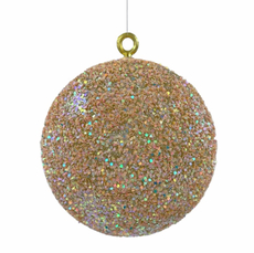 Шар елочный Christmasdeluxe желтый, 20см