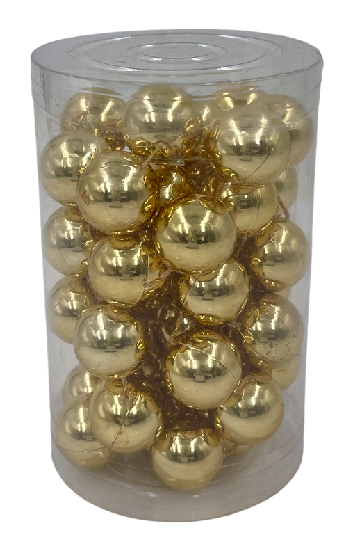 Бусы на елку Christmasdeluxe золото, 1.25м