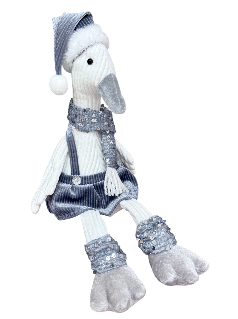 Фигура Christmasdeluxe Утка в серой юбке, 62см