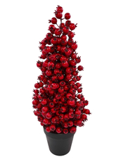 Дерево в горшке Christmasdeluxe из красных ягод, 48см
