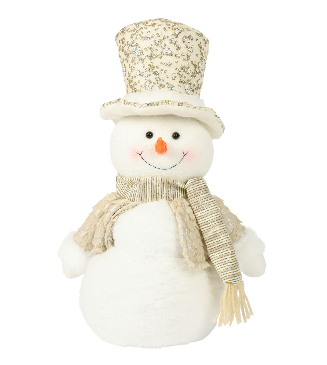 Фигура Christmasdeluxe Снеговик в цилиндре, 31см