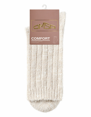 Носки женские Omsa Comfort 353 Beige полиэстер и полиамид люрекс высокие размер 35-38