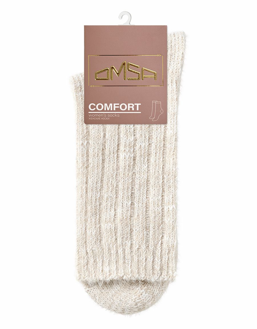 Носки женские Omsa Comfort 353 Beige полиэстер и полиамид люрекс высокие размер 39-41
