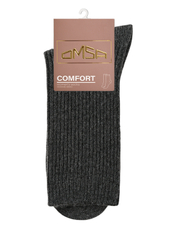 Носки женские Omsa Comfort 354 Grigio Scuro полиэстер и полиамид люрекс высокие размер 35-38