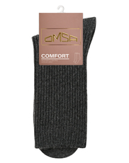 Носки женские Omsa Comfort 354 Grigio Scuro полиэстер и полиамид люрекс высокие размер 39-42