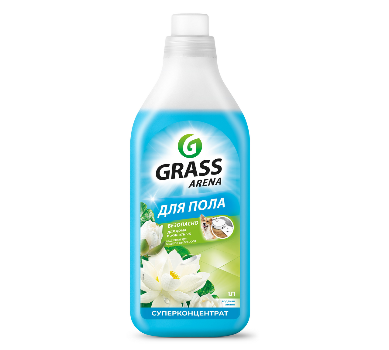 Средство моющее для пола Grass Arena водяная лилия концентрат, 1л