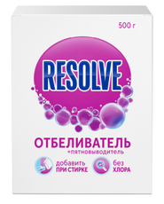Пятновыводитель-отбеливатель Resolve Oxi Power порошок, 500г