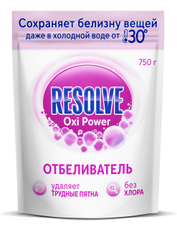 Пятновыводитель-отбеливатель Resolve Oxi Power порошок, 750г