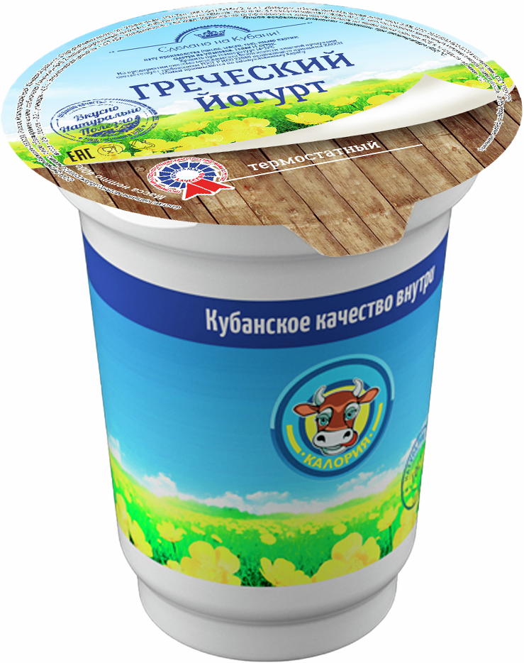 Йогурт греческий Калория термостатный 2.5%, 400г