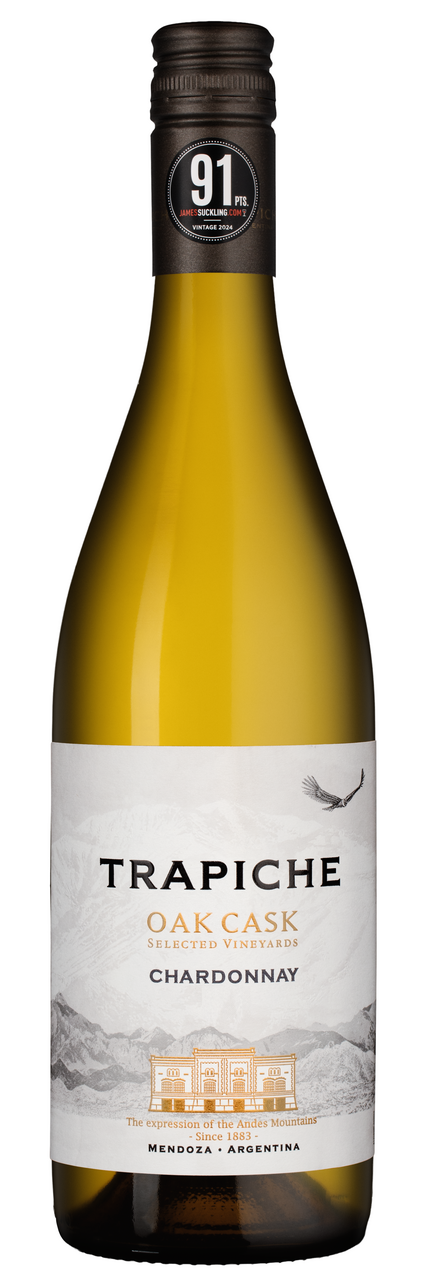 Вино Trapiche Chardonnay Oak Cask белое сухое, 0.75л