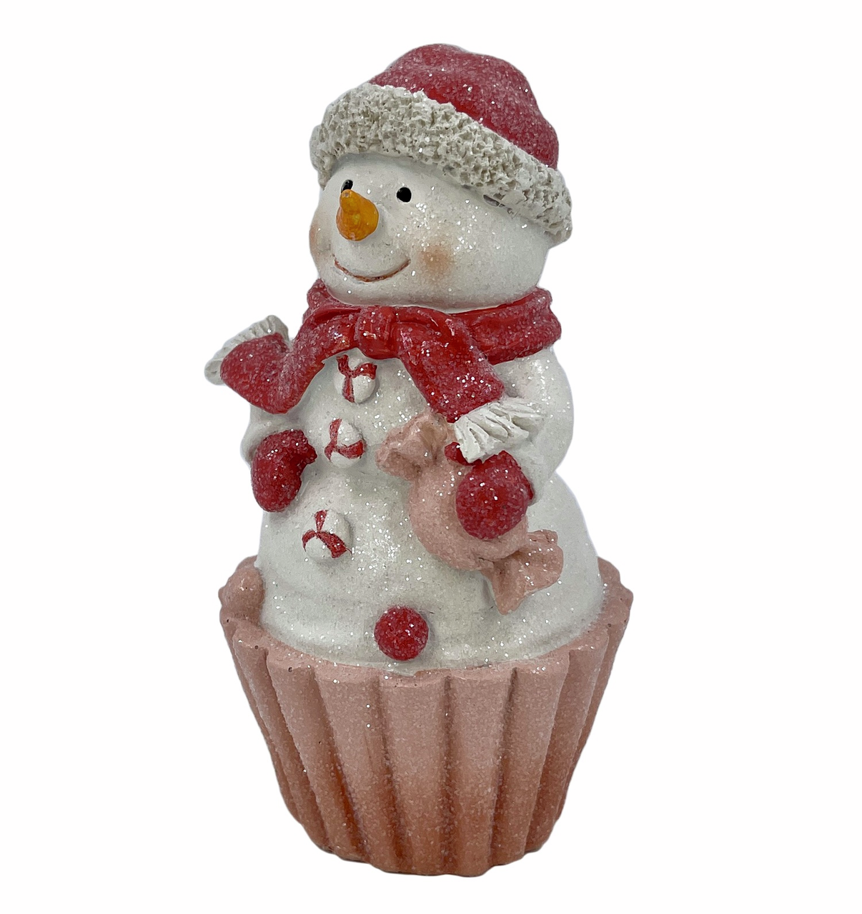 Фигурка Christmasdeluxe Снеговик кекс, 15см