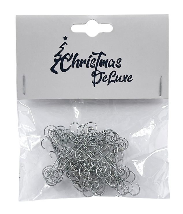 Набор крючков Christmasdeluxe серебро, 50шт