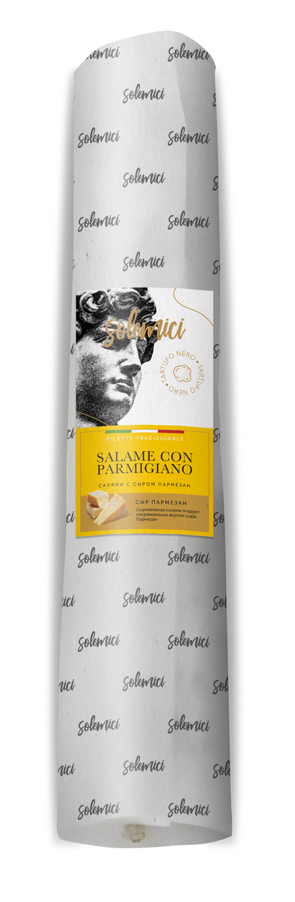 Колбаса Solemici Салями пармезан сыровяленая полусухая, ~600г