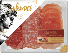 Колбаса Solemici Classico Reserva Коппа, Ломбо и Салями нарезка, 90г