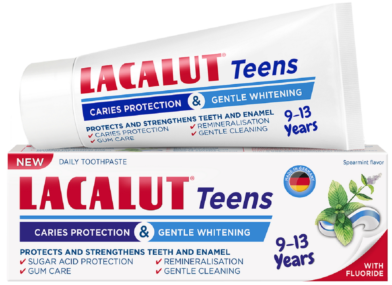 Зубная паста Lacalut Teens мята 9-13 лет, 55мл