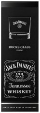 Виски Jack Daniel's Tennessee и стакан в подарочной упаковке, 0.7л