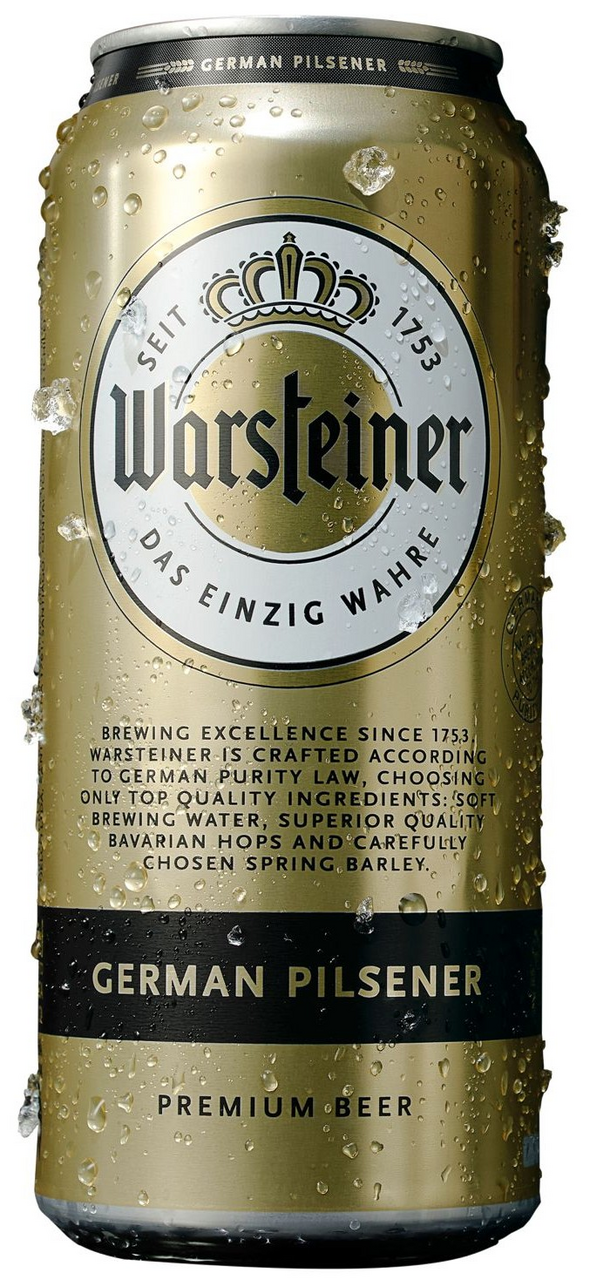Пиво Warsteiner German Pilsener светлое, 0.473л