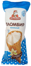 Мороженое пломбир Пестравка рожок ваниль, 110г