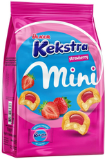 Кекс Ulker Kekstra кремовая начинка и клубничный соус, 150г