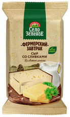 Сыр Село Зеленое со сливками фермерский завтрак 50%, 180г