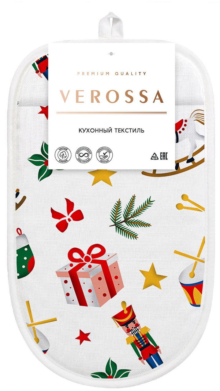 Прихватка-рукавица Verossa Новый Год Щелкунчик, 17 x 25см