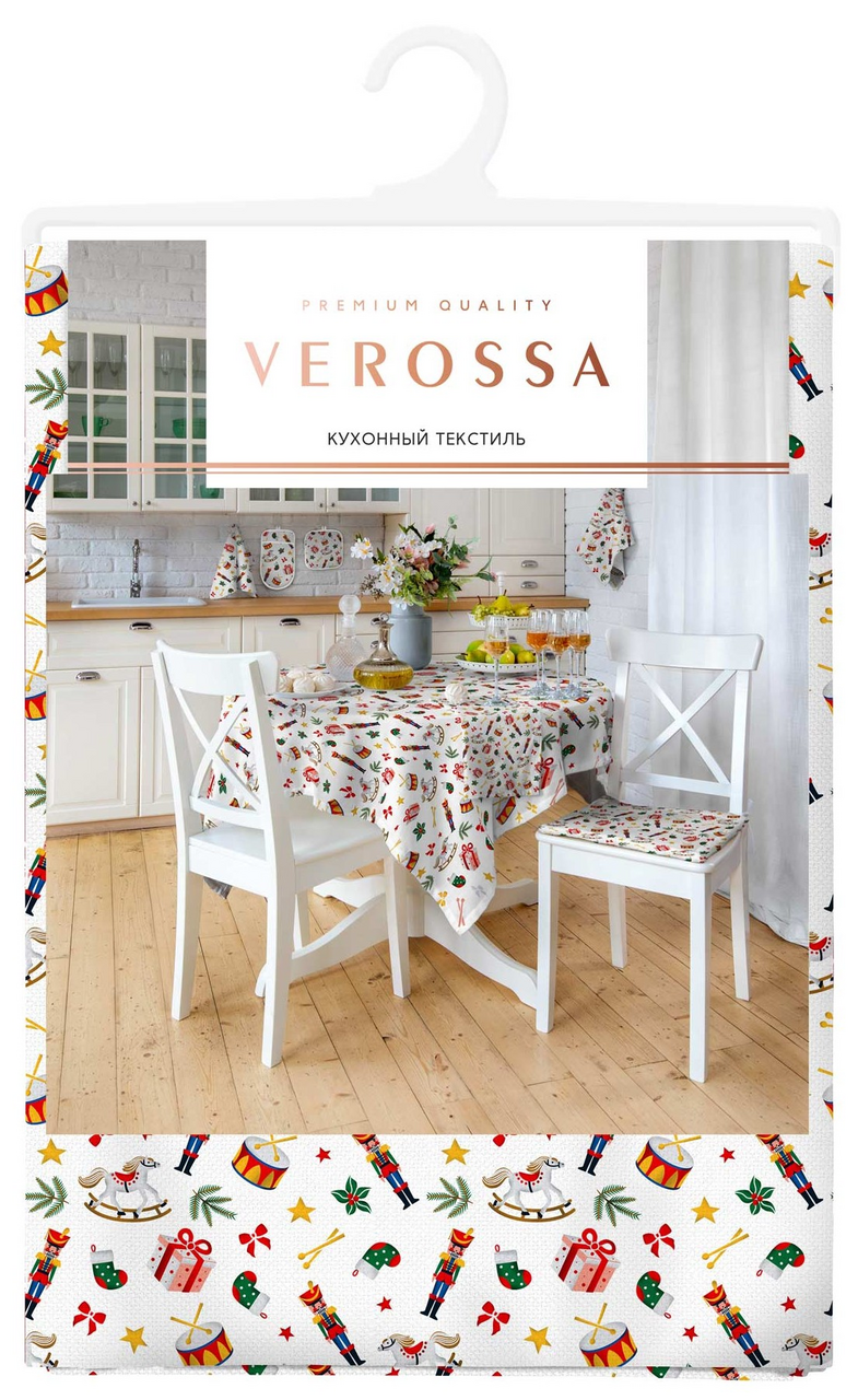 Скатерть Verossa Новый Год Новый Год Щелкунчик, 144 x 200см