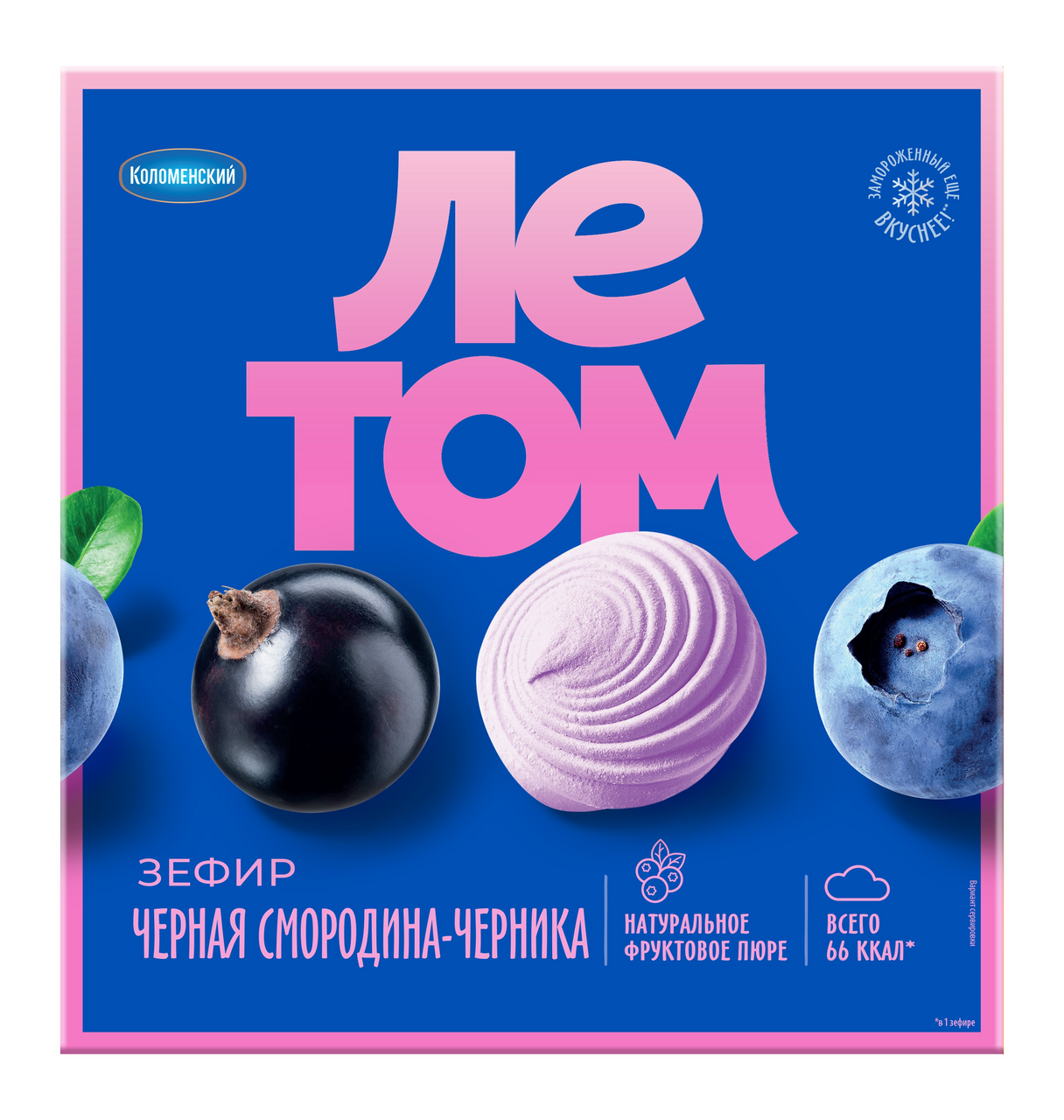 Зефир Коломенский Летом со вкусом черной смородины и черники, 180г