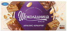 Вафельный десерт Шоколадница Extra Арахис-Кранчи 6шт, 192г