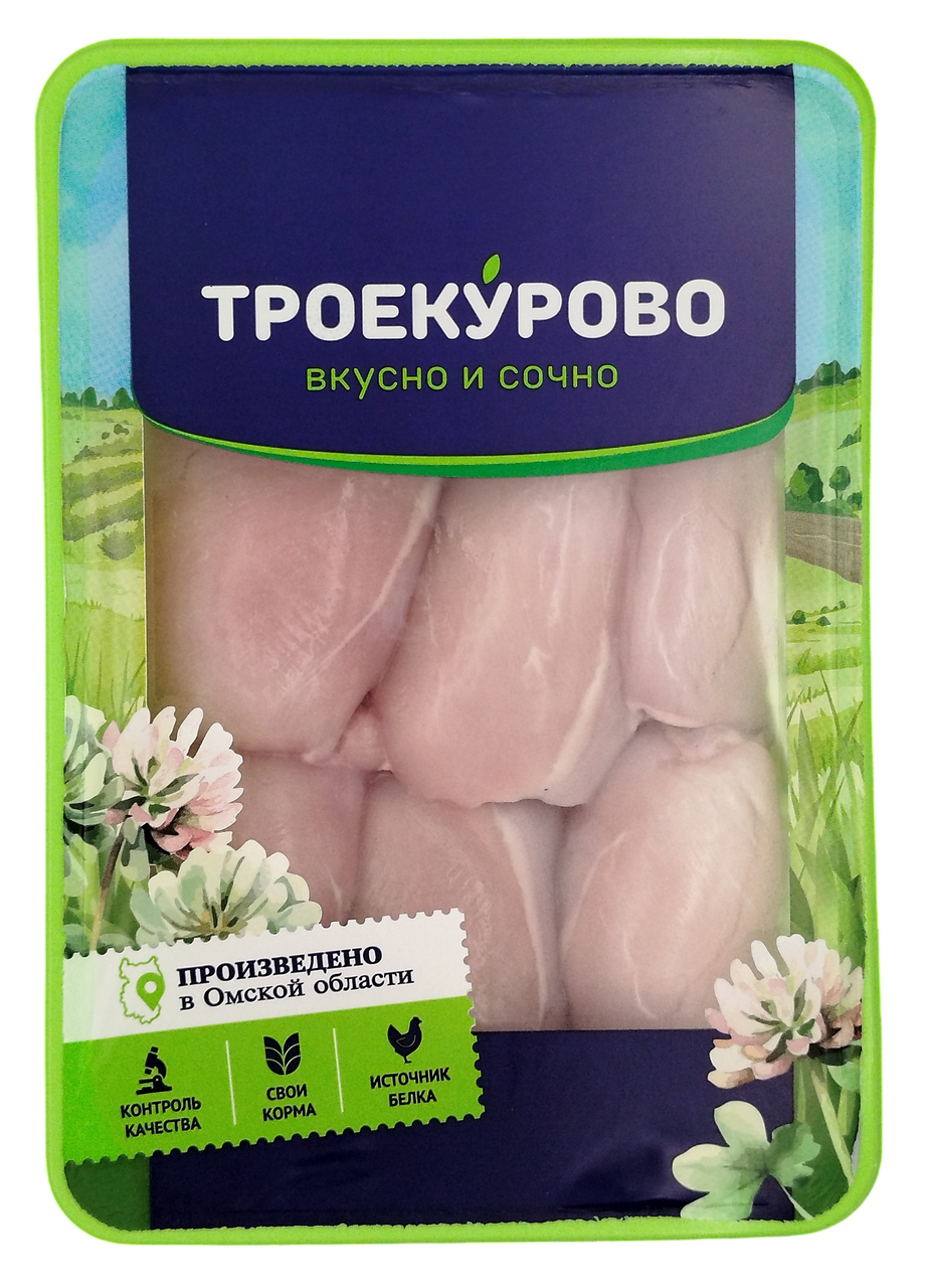Филе бедра цыпленка-бройлера Троекурово охлажденное, 800г
