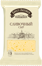 Сыр полутвердый Брест-Литовск Сливочный 50%, 180г