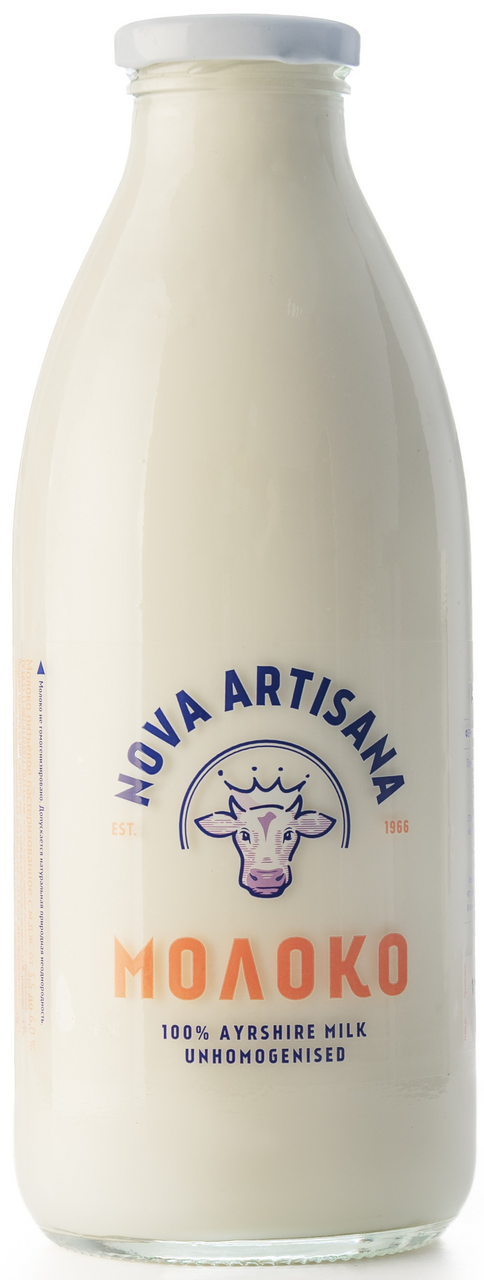 Молоко Nova Artisana пастеризованное 3.5-6% стекло, 750г