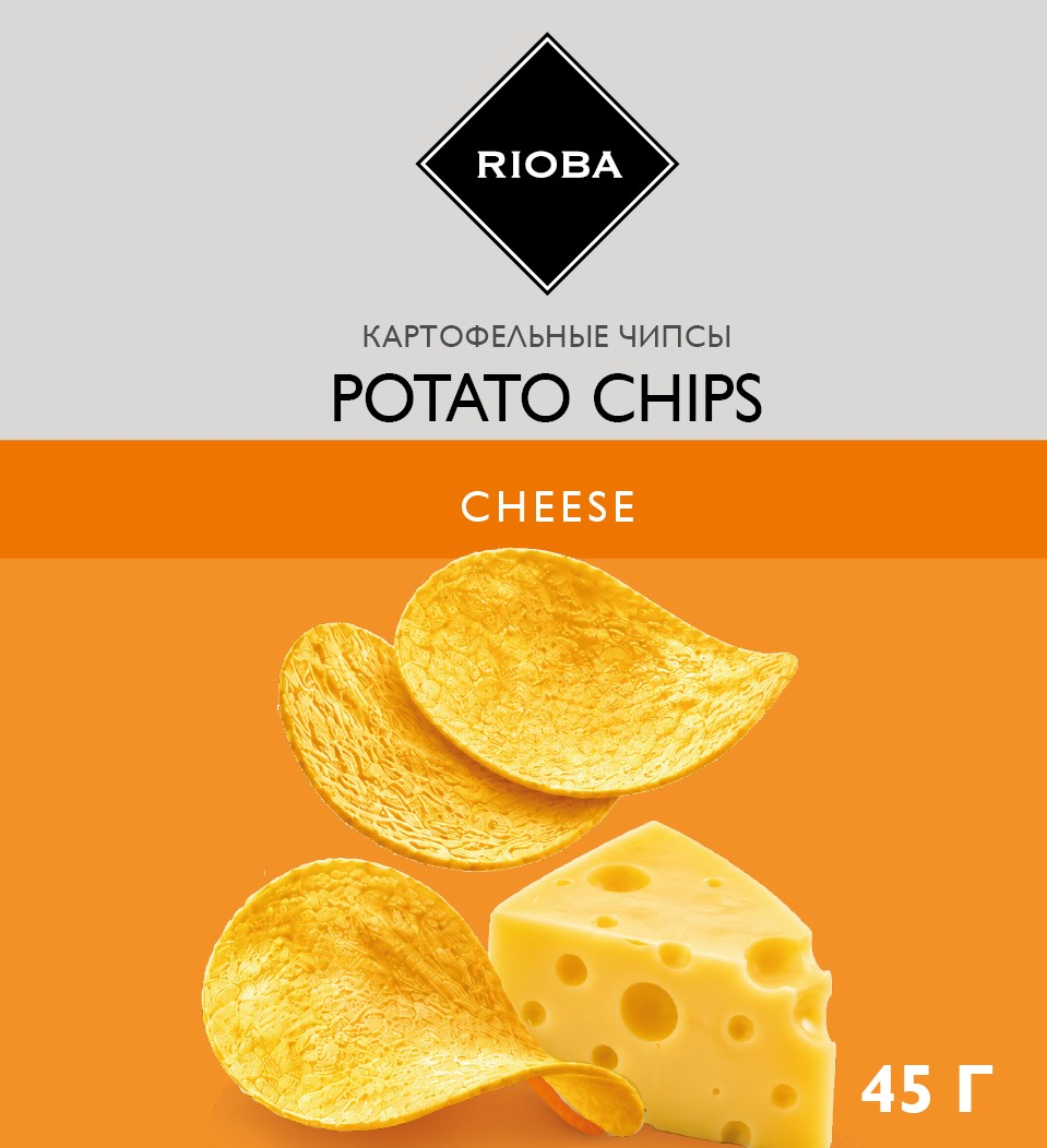 RIOBA Чипсы со вкусом сыра, 45г