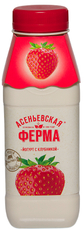 Йогурт питьевой Асеньевская ферма с клубникой 1.5%, 330г