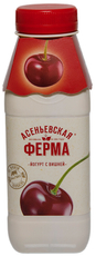 Йогурт питьевой Асеньевская ферма с вишней 1.5%, 330г